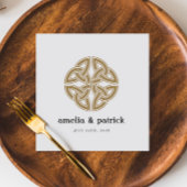 Serviette En Papier Gold Celtic Mariage irlandais