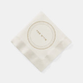 Serviette En Papier Gold Classic Hébreu Joyeux Purim Napkins (Coin)