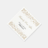 Serviette En Papier Gold Confeti Glitter (Coin)