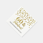 Serviette En Papier Gold Confetti 60 & Fabuleuses serviettes d'anniver (Coin)