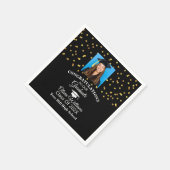 Serviette En Papier Gold Confetti Graduate Photo Party (Coin)