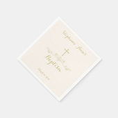 Serviette En Papier Gold Cross et Laurels (Coin)