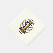 Serviette En Papier Gold Crown Chain Drift 1 #1 1er fête d'anniversair (Coin)
