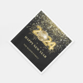 Serviette En Papier Gold Disco Ball Nouvel An Sove Party (Coin)