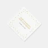 Serviette En Papier Gold Elegant Moderne Mariage fête Anniversaire (Coin)