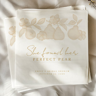 Serviette En Papier Gold Elle A Trouvé Sa Fête des mariées Parfaite De