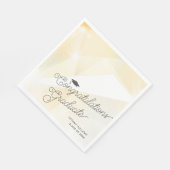 Serviette En Papier Gold Félicitations Diplôme (Coin)