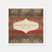 Serviette En Papier Gold Foil parti (Devant)