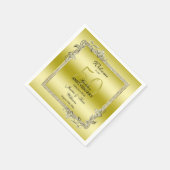 Serviette En Papier Gold Gem & Parties scintillant 50e Anniversaire du (Coin)