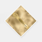 Serviette En Papier Gold Glam Ribbon et Bow Christmas (Coin)
