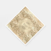 Serviette En Papier Gold Glitz Parties scintillant Sparkle Confetti (Coin)