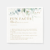 Serviette En Papier Gold Green Eucalyptus Trivia Fun Fun Fun Fun Maria (Devant)