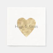 Serviette En Papier Gold Heart (Devant)