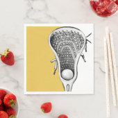 Serviette En Papier Gold Lacrosse Sports (En situation)