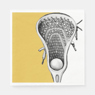 Serviette En Papier Gold Lacrosse Sports