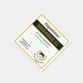Serviette En Papier Gold Laurel Docteur Diplôme PhD Graduation Party (Coin)