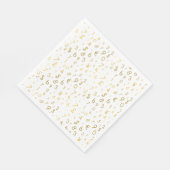 Serviette En Papier Gold Luxury Numéros & Devise Symboles Motif (Coin)