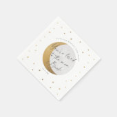 Serviette En Papier Gold Moon et étoiles Baby shower neutre pour les f (Coin)