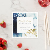 SERVIETTE EN PAPIER GOLD NAVY SOUS-MARINE COMMUNAUTÉ DE PÊCHE SAINTE (En situation)