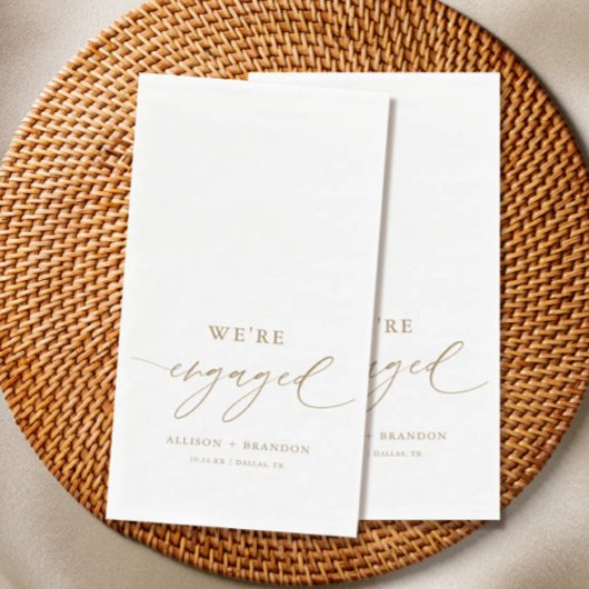 Serviette En Papier Gold Nous sommes engagés dans la partie Engagement