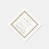 Serviette En Papier Gold Parties scintillant Fun Facts Nom Date 21ème  (Coin)