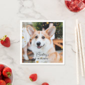 Serviette En Papier Gold Parties scintillant Stars Photo personnalisée (En situation)