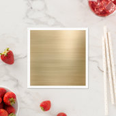 Serviette En Papier Gold Party (En situation)