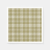 Serviette En Papier Gold Plaid (Devant)