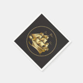 Serviette En Papier Gold Sailboat Nautical (Coin)