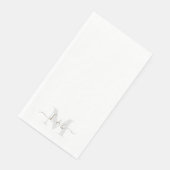 Serviette En Papier Gold Script Monogramme Mariage élégant (Coin)