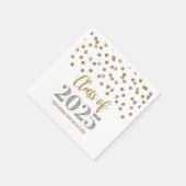 Serviette En Papier Gold Silver Confetti Classe de serviettes 2025 (Coin)