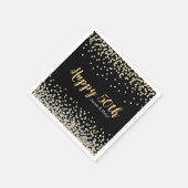 Serviette En Papier Gold Silver Confetti Personnalisé 50e anniversaire (Coin)