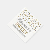 Serviette En Papier Gold Silver Confetti Retraite est doux (Coin)