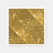 Serviette En Papier Gold Sparkle Standard Cocktail Napkin (Devant)