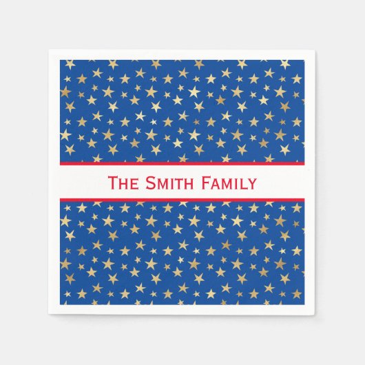 Serviette En Papier Gold Star (Devant)