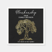 Serviette En Papier Gold Tree Family Reunion Party Essentiel (Devant)