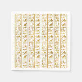 Serviette En Papier Gold & White Egypt Glam Modern Chic Party (Devant)