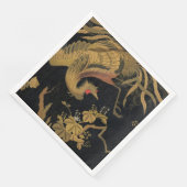 Serviette En Papier Golden Bird Classic japonais Antique (Coin)