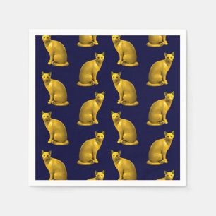 Serviette En Papier Golden Cats