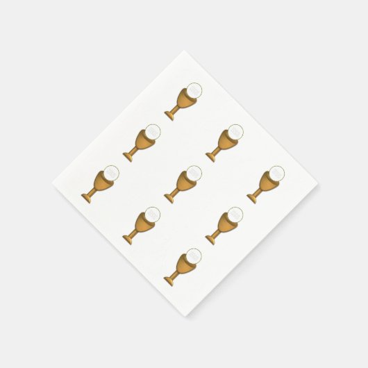 Serviette En Papier Golden Chalice and Host (Coin)