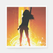 Serviette En Papier Golden Disco (Devant)