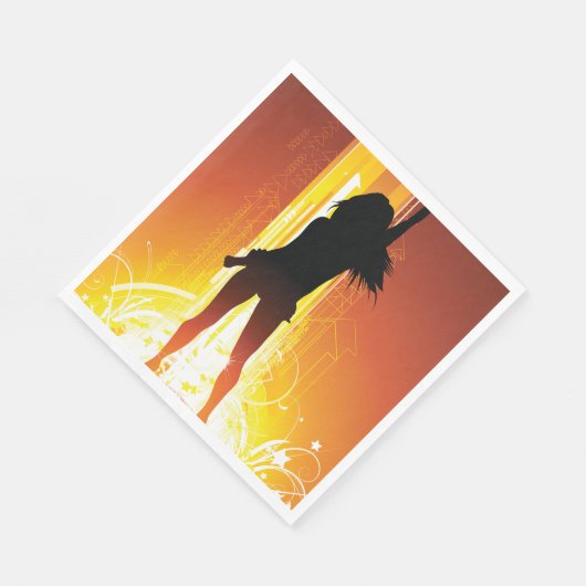 Serviette En Papier Golden Disco (Coin)