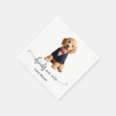 Serviette En Papier Golden Doodle Chiot Boire Sur Moi Mariage Chien (Coin)