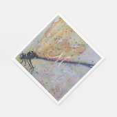 SERVIETTE EN PAPIER GOLDEN DRAGONFLY WINGS MONOGRAM PARTI (Coin)