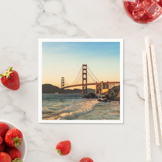 Serviette En Papier Golden Gate Bridge, San Francisco (En situation)