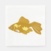 Serviette En Papier Golden Guppy Fish Cute Tropical Aquarium Fish (Devant)