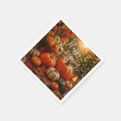 Serviette En Papier Golden Harvest Thanksgiving  (Coin)