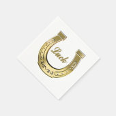 Serviette En Papier Golden horseshoe (Coin)