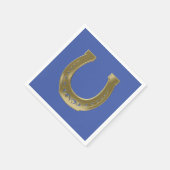 Serviette En Papier Golden horseshoe (Coin)