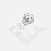 Serviette En Papier Golden I Do Too Dog Cocktail personnalisé Napkin (Coin)